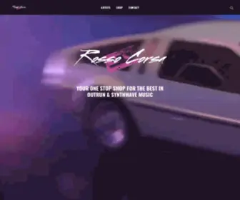 Rossocorsarecords.com(Rosso Corsa Records specializes in Outrun Electro) Screenshot