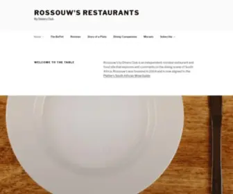 Rossouwsrestaurants.co.za(By Diners Club) Screenshot