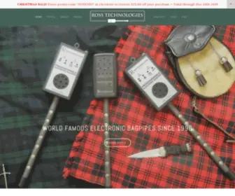 Rosspipes.com(Ross Technologies Electronic Bagpipes) Screenshot