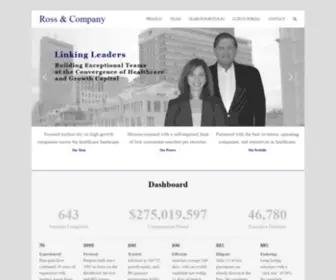 Rosssearch.com(Linking Leaders) Screenshot