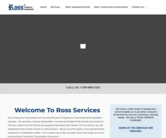 Rossservices.com(Ross Towing and Transportation) Screenshot