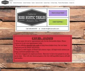 Rosstables.com(Custom Rustic Furniture) Screenshot