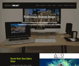 Rosstamicah.com(Rosstamicah is a Colorado website designer focusing on website development) Screenshot