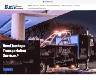 Rosstowing.ca(Ross Towing and Transportation) Screenshot