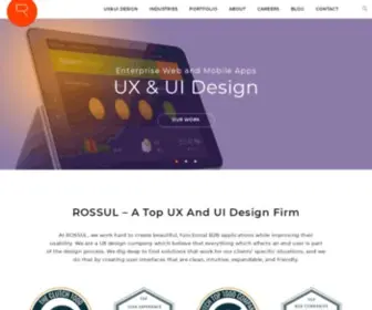 Rossul.com(A Top UX & UI Design Firm as Rated by Clutch) Screenshot