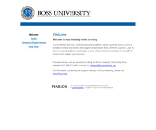 Rossuniversity.net(Ross University) Screenshot