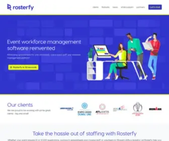 Rosterfy.co(Connect to your volunteers and staff with a comprehensive and user) Screenshot