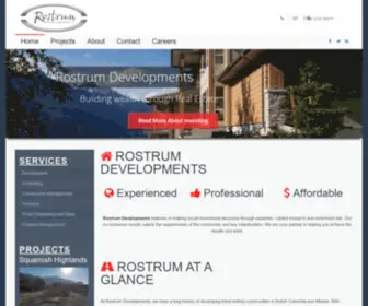 Rostrumdevelopments.com(Rostrum DevelopmentsRostrum Developments) Screenshot