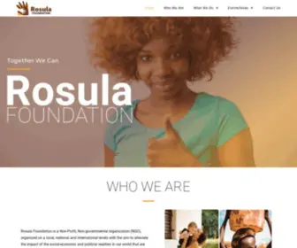 Rosulafoundation.org(Together We Can) Screenshot