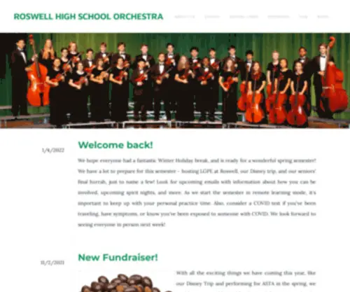 Roswellorchestra.org(ROSWELL HIGH SCHOOL ORCHESTRA) Screenshot