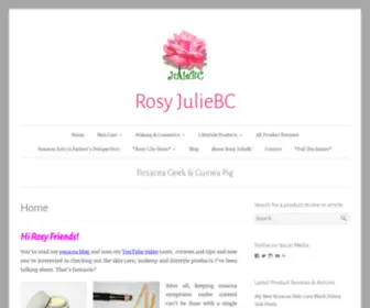 Rosyjuliebc.com(Rosacea Geek & Guinea Pig) Screenshot