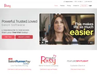 Rosysalonsoftware.com(Salon Software by Rosy) Screenshot
