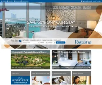 Rotana.com(Rotana Hotels and Resorts • Hotels in the Middle East) Screenshot
