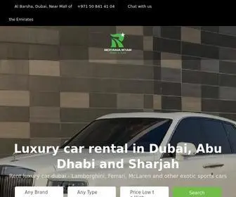 Rotanastar.ae(Luxury car rental Dubai service by Rotana Star company) Screenshot