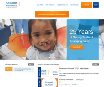 Rotaplast.org(Saving smiles) Screenshot