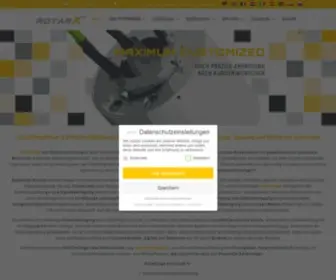 Rotarx.com(Schleifringkörper &amp; Drehdurchführungen vom Hersteller kaufen) Screenshot
