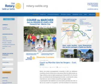 Rotary-Sable.org(Rotary Club de Sablé) Screenshot