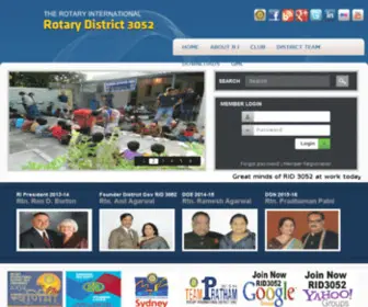 Rotary3050.org.in(RotaryThe Official Website of Rotary 3050 District) Screenshot