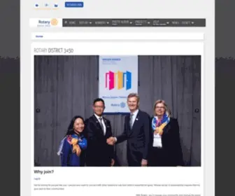 Rotary3450.org(Rotary District 3450) Screenshot