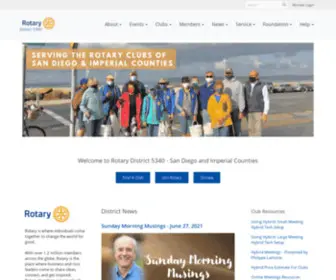 Rotary5340.org(District 5340) Screenshot