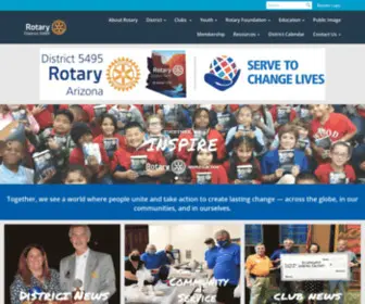 Rotary5495.org(District 5495) Screenshot