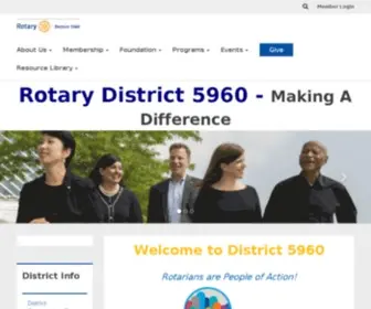 Rotary5960.org(District 5960) Screenshot