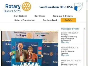 Rotary6670.org(Rotary District 6670) Screenshot