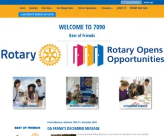 Rotary7090.org(Rotary District 7090) Screenshot