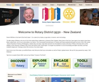 Rotary9930.org(Rotary District 9930) Screenshot