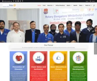 Rotarybwc.org(Rotary Bangalore Whitefield Central) Screenshot