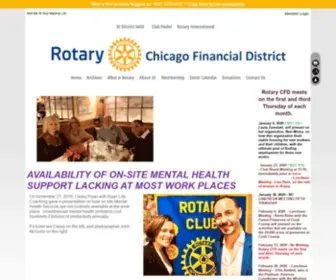 RotarycFd.org(Rotary Chicago Financial District) Screenshot