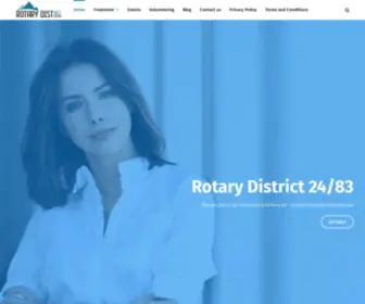 Rotarydistrict2483.com(Just another WordPress site) Screenshot