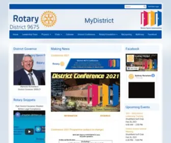 Rotarydistrict9675.org(District 9675) Screenshot