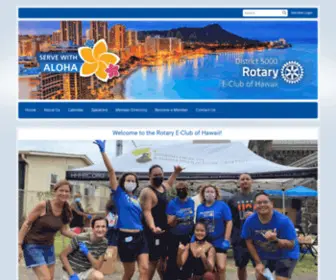 Rotaryeclubhawaii.org(The First E) Screenshot