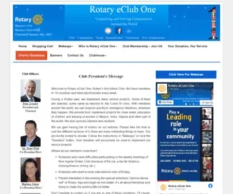 Rotaryeclubone.org(Rotary eClub One Makeup) Screenshot