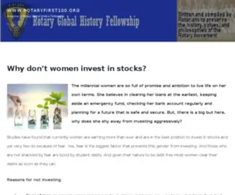 Rotaryfirst100.org(Rotary Global History Fellowship) Screenshot