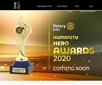 Rotaryindiahumanityheroawards.org(Rotary India Humanity Hero Awards) Screenshot