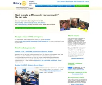 Rotaryinlondon.org(Information about Rotary in London (District 1130) Screenshot