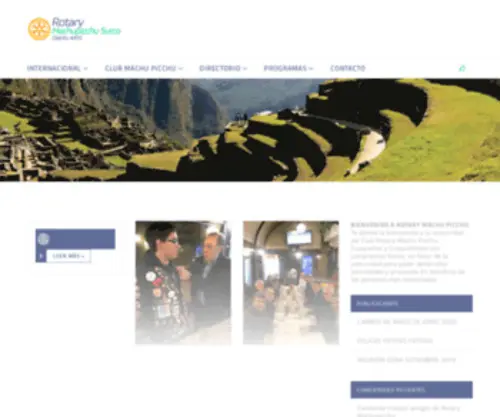 Rotarymachupicchu.com(Rotary Machu Picchu) Screenshot