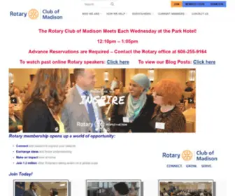 Rotarymadison.org(Service Above Self) Screenshot