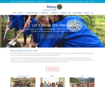 Rotaryone.org(Rotary Club of Chicago) Screenshot