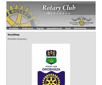 Rotaryoroshaza.hu(Orosháza) Screenshot