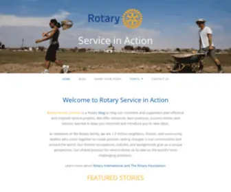 Rotaryserviceblog.org(Rotary Service in Action) Screenshot