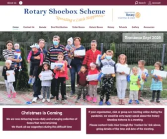 Rotaryshoebox.org(Sending boxes of gifts to Eastern Europe) Screenshot