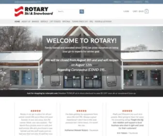 Rotaryski.com(Rotary Ski & Snowboard) Screenshot