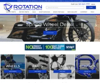 Rotationwheels.com(Motorcycle Wheels Parts and Accessories) Screenshot