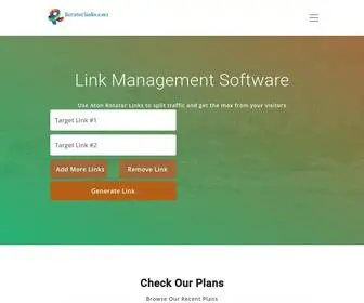 Rotatorlinks.com(Free Link Rotator To Distribute Traffic To Many URLs. Aton Rotator) Screenshot
