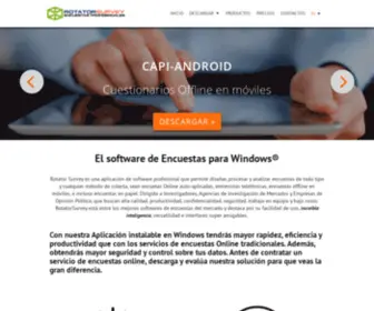 Rotatorsurvey.com(El software de Encuestas Profesionales) Screenshot