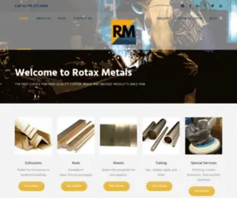 Rotaxmetals.net(Rotax Metals) Screenshot