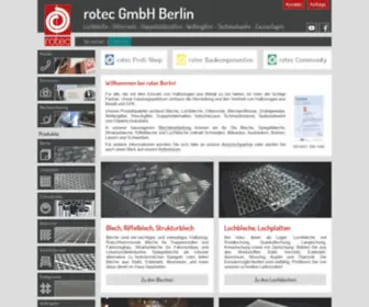 Rotec-Berlin.de(Halbzeuge ab Lager) Screenshot